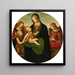 Madonna and Child with the Young Saint John the Baptist and Two Angels - Master of the Greenville Tondo — wall display of the artwork