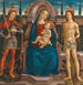 Madonna and Child enthroned with Saint Michael and Saint Sebastian - Filippo d'Antonio Filippelli — artwork view
