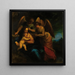 Madonna and Child surrounded by angels - Hans Rottenhammer — framed artwork on a wall