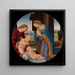 Madonna adorant l'Enfant avec le Saint Enfant Jean-Baptiste et un Ange - Lorenzo di Credi — wall display of the artwork