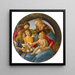 Madonna du Magnificat - Sandro Botticelli — framed artwork on a wall