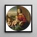 Madonna and Child with Saint John the Baptist Child - Master of the Lamentation of Scandicci — wall display of the artwork