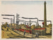 Quartier industriel de Honjo de la série Souvenirs de Tokyo - Maekawa Senpan — artwork view
