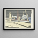 Shinjuku Night Painting - Maekawa Senpan — framed artwork on a wall