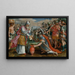 Abraham and Melchizedek - Maerten de Vos — framed artwork on a wall