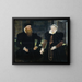 Portrait of Gillis Hooftman, shipowner, and his wife Margaretha van Nispen - Maerten de Vos — framed artwork on a wall