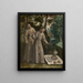Saint Didaque finds a miraculous meal - Maerten de Vos — framed artwork on a wall