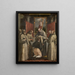 Saint Didaque receives the order robe - Maerten de Vos — framed artwork on a wall