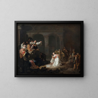 Pillages d'une maison de maître - Maerten Stoop — framed artwork on a wall