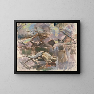 In Spring - Magnus Enckell — framed artwork on a wall