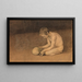 Boy with Skull - Magnus Enckell — framed artwork on a wall