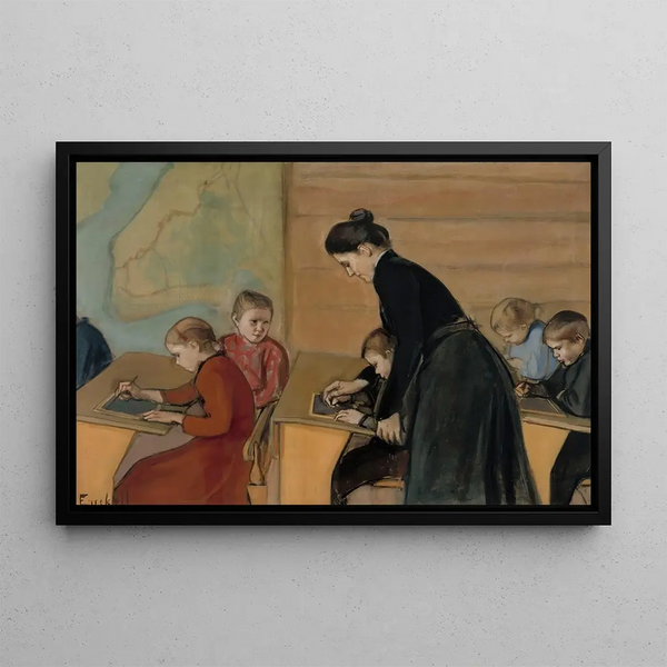 Elementary School Painting - Magnus Enckell — framed artwork on a wall