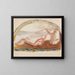 Sketch for the work Golden Age - Magnus Enckell — framed artwork on a wall