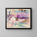 Landscape of a Road with Houses - Magnus Enckell — framed artwork on a wall