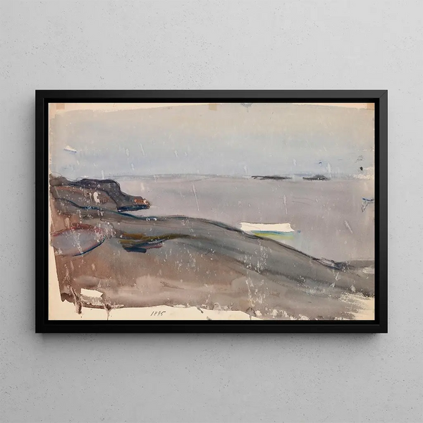 Maritime Landscape Painting - Magnus Enckell — framed artwork on a wall