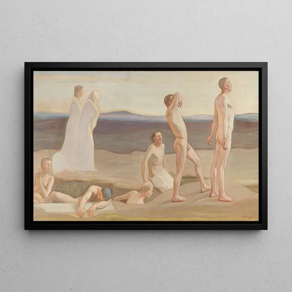 Resurrection Painting - Magnus Enckell — framed artwork on a wall