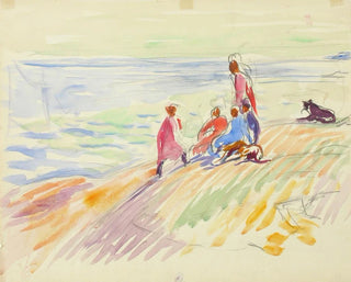 Coastal Landscape Painting - Magnus Enckell — artwork view