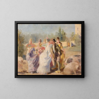 La princesse et le porcher - Magnus Enckell — framed artwork on a wall