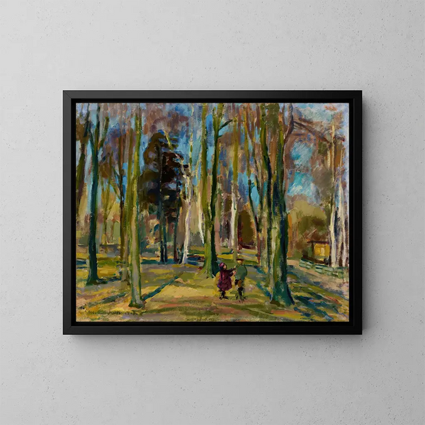 View from Kaivopuisto - Magnus Enckell — framed artwork on a wall
