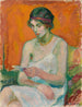 Woman in a skirt - Magnus Enckell — artwork view
