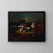 Cendré Geese - Magnus von Wright — framed artwork on a wall