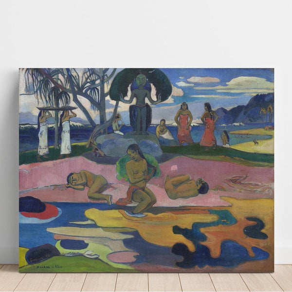 Reproduction of the painting Mahana no atua, Jour du seigneur - Paul Gauguin