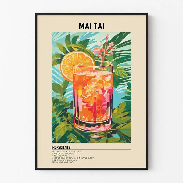Mai Tai Cocktail | Decorative Poster