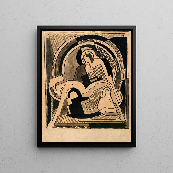 Piet - Mainie Jellett — framed artwork on a wall