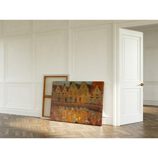 Maisons à Bruges - Henri Le Sidaner | Reproduction Tableau Décoration murale affiche copie