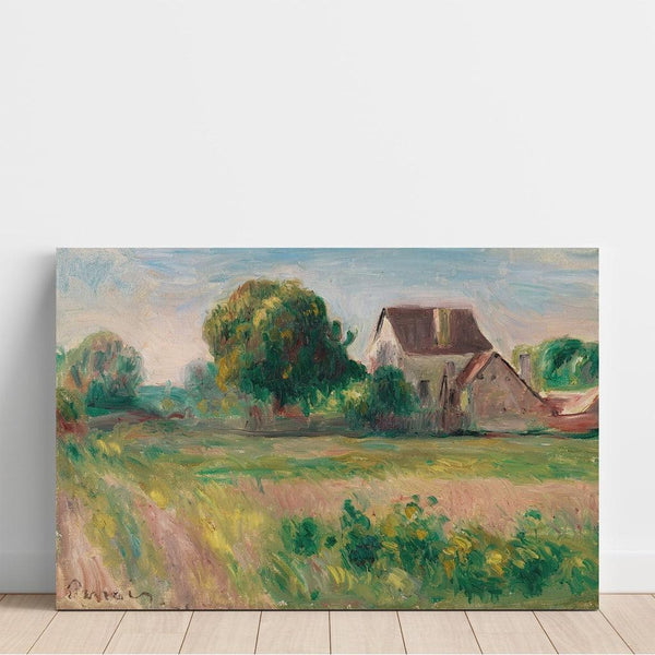 Reproduction of the painting Houses in Essoyes - Pierre-Auguste Renoir