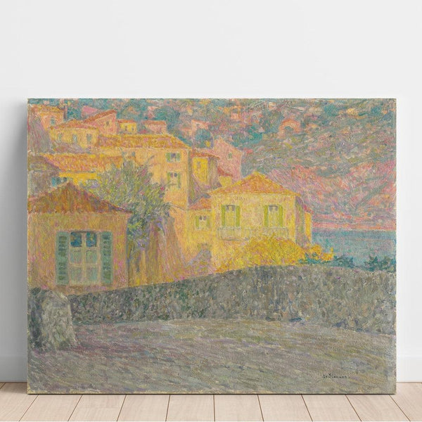Reproduction of the painting Sunlit Houses Painting, Villefranche-sur-Mer - Henri Le Sidaner