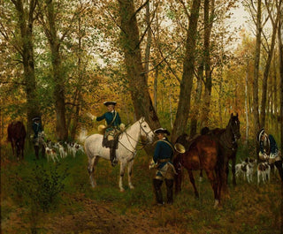 At rest during a hunt - Maksymilian Gierymski — artwork view
