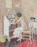 a girl sitting at a writing table - Malcolm Drummond — artwork view