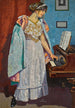 Zina Ogilvie, the artist's wife at the piano - Malcolm Drummond — artwork view