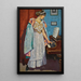 Zina Ogilvie, the artist's wife at the piano - Malcolm Drummond — framed artwork on a wall