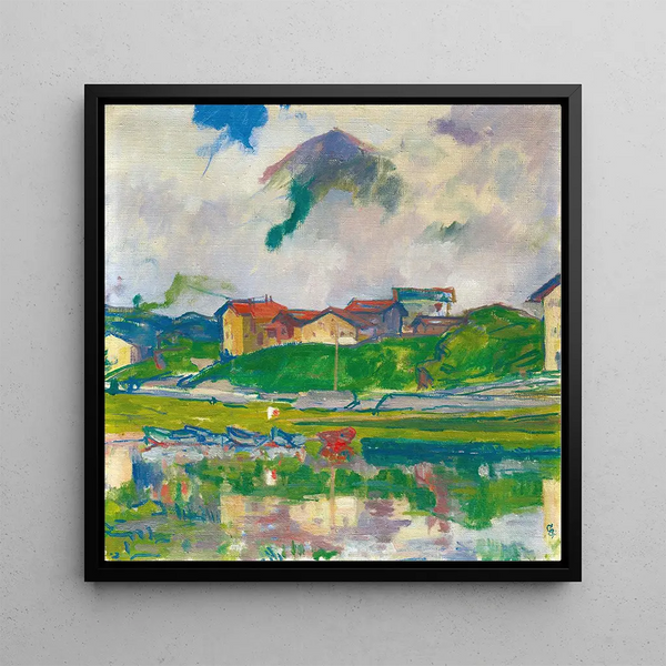 Maloja Painting - Giovanni Giacometti — framed artwork on a wall