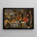 La parabole du riche et de Lazare - Ecole maltaise — framed artwork on a wall