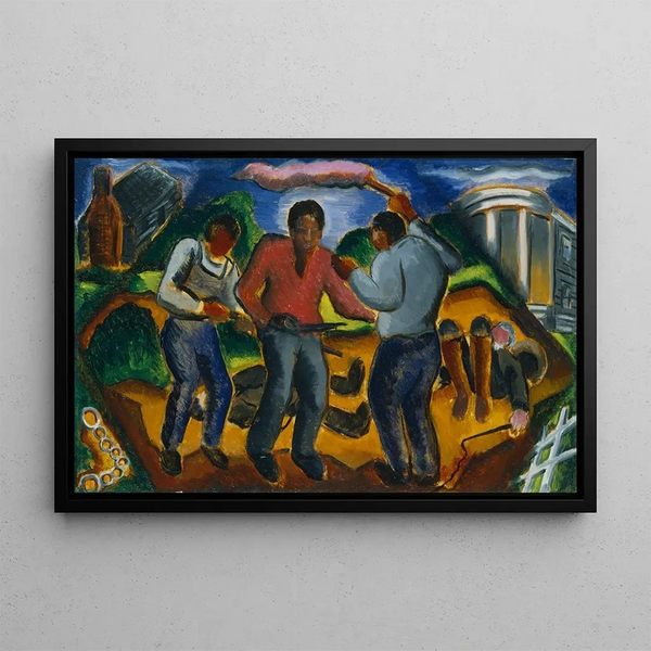 Nat Turner - Malvin Gray Johnson — framed artwork on a wall