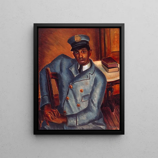Facteur - Malvin Gray Johnson — framed artwork on a wall