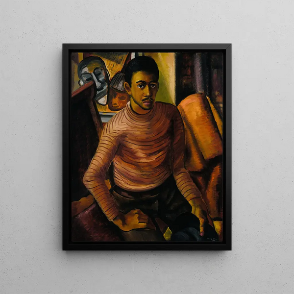 Self-portrait Painting - Malvin Gray Johnson — framed artwork on a wall