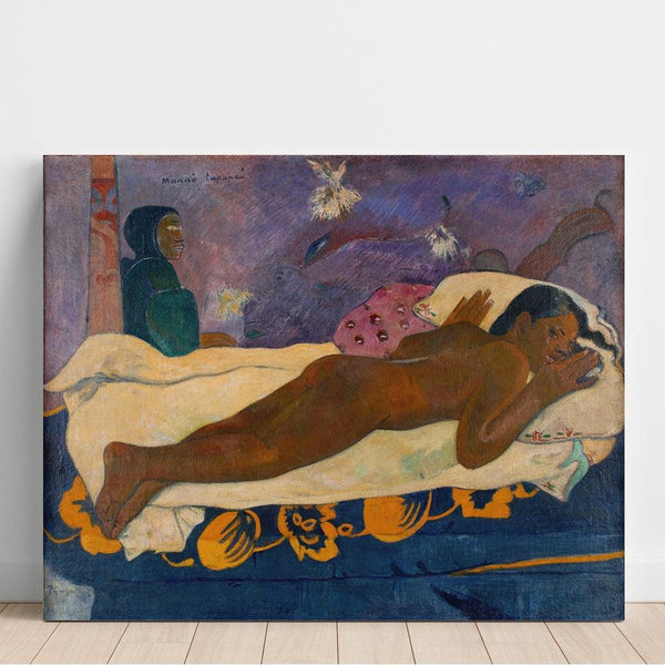 Reproduction of the painting Manao tupapau - Paul Gauguin