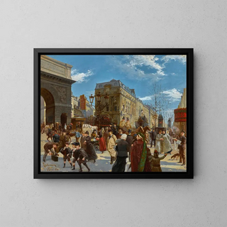 La porte Saint-Martin - Manfred Lindemann-Frommel — framed artwork on a wall