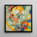 Mange de cochons - Robert Delaunay — framed artwork on a wall