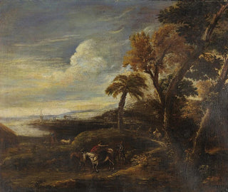 Romantic landscape painting - Style of Giuseppe Zais — artwork view