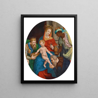Manner of Simon de Chlons - The Madonna and Child with the Magi.webp