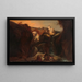 Smugglers in the Hills of Ronda - Manuel Barrón y Carrillo — framed artwork on a wall
