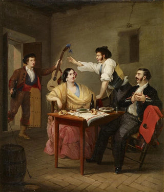 Manuel Cabral Aguado Bejarano - Singing at the Table.webp