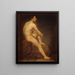 Male nude painting - Manuel Ignacio Vázquez — framed artwork on a wall