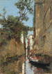 Ladies in a Gondola in Venice - Manuel Ramírez Ibáñez — artwork view