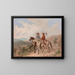 Chicanos Painting - Manuel Serrano — framed artwork on a wall
